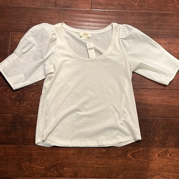 NWT Anthropologie Maeve White Top - Picture 1 of 8